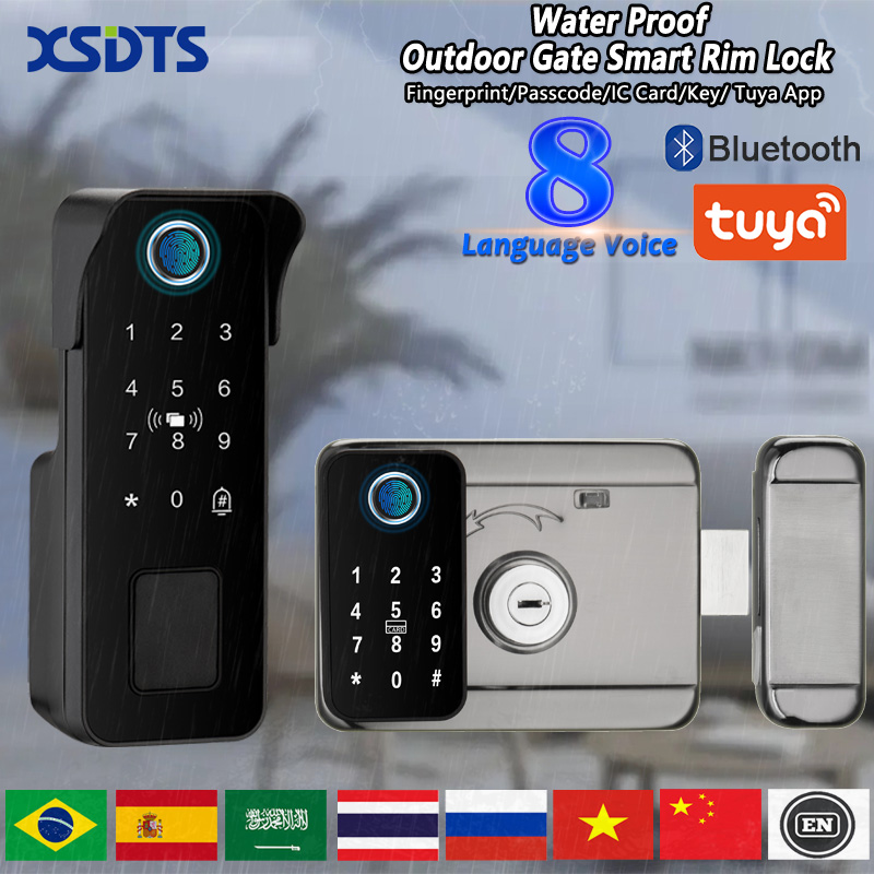 Smart Garden Door Lock - Wodoodporny inteligentny zamek do drzwi, odcisk