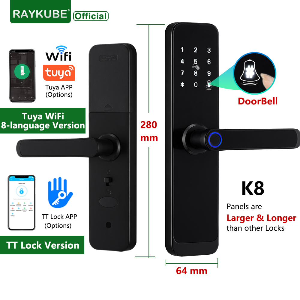 Smart Garden Door Lock - RAYKUBE K8 inteligentny zamek do drzwi