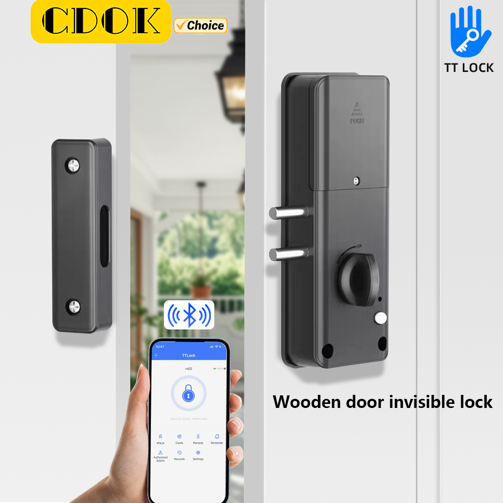 Smart Garden Door Lock - CDOK RX02 TTlock Bluetooth, niewidoczny zamek