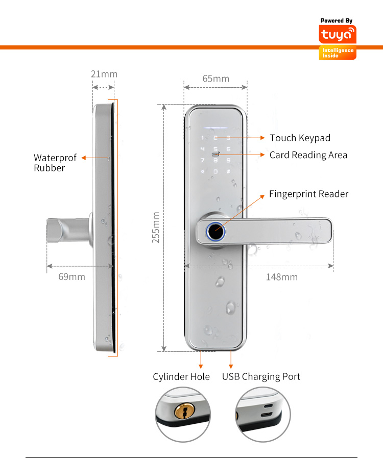 Inteligentny zamek do drzwi X5 – Smart Garden Door Lock recenzja i cena