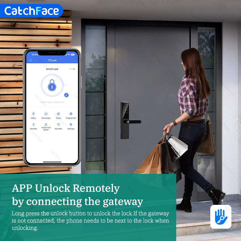 Zamek do drzwi z czytnikiem li – Smart Garden Door Lock recenzja i cena