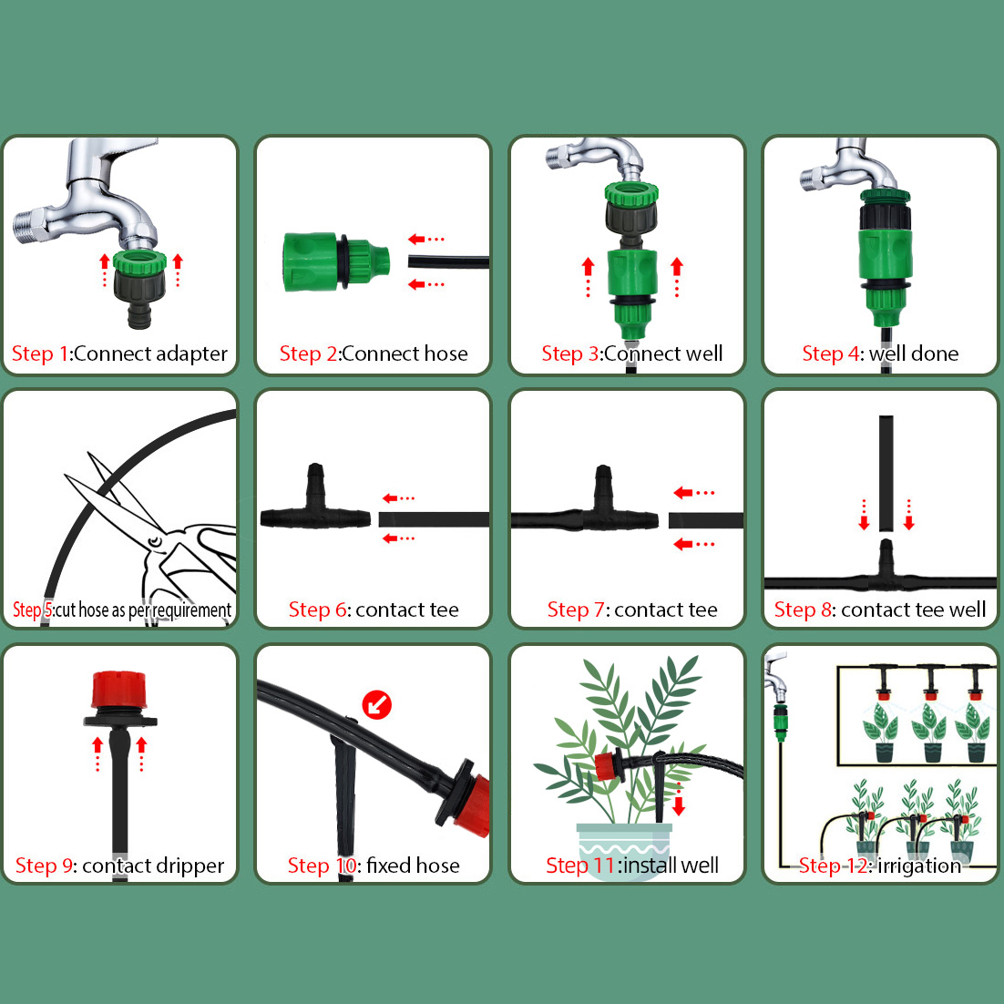 Szklarnia 15M-30M System nawad – Smart Garden Hose recenzja i cena
