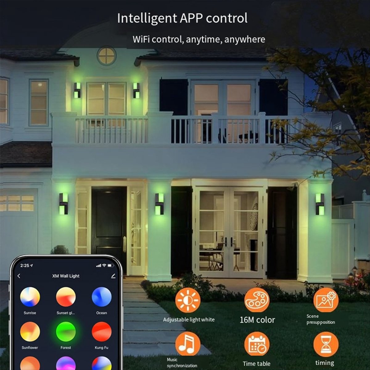 AA19 LED Lampa Ścienna z Podwó – Smart Garden Fence recenzja i cena