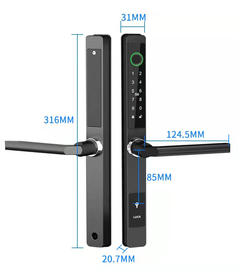 ZHDCOOKEY Biometryczny Cyfrowy – Smart Garden Door Lock recenzja i cena