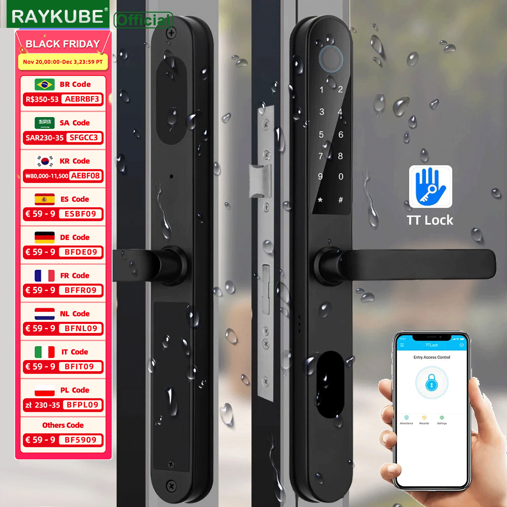 RAYKUBE DQ09 IP68 wodoodporna  – Smart Garden Door Lock recenzja i cena
