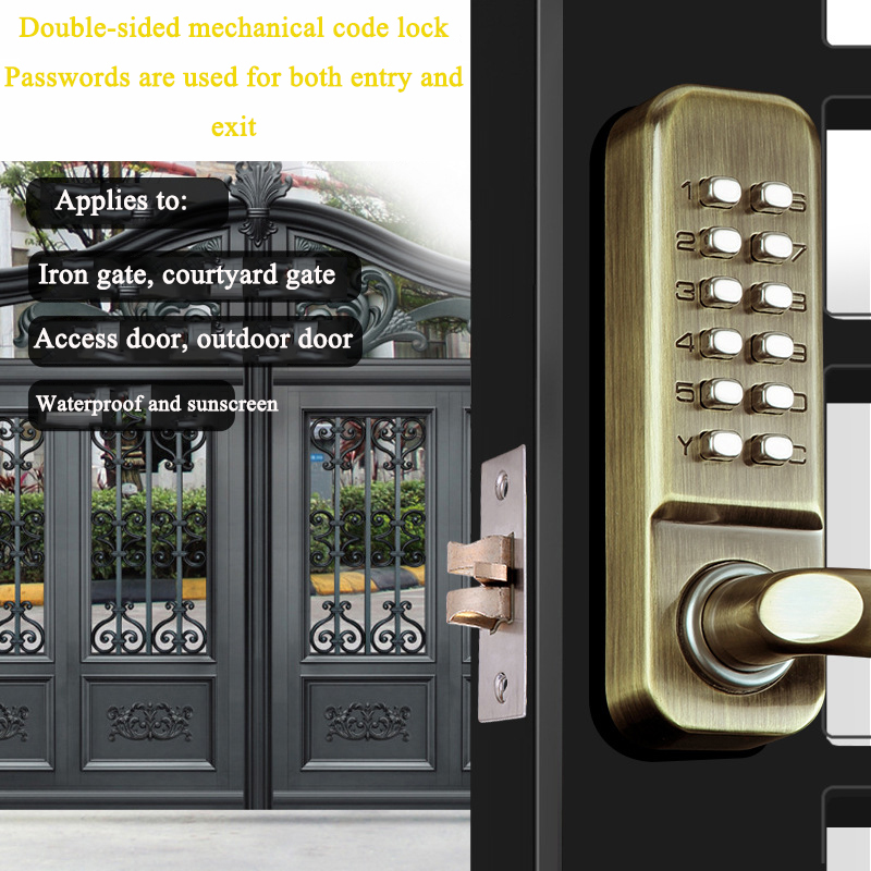Dwustronny długi uchwyt Bezklu – Smart Garden Door Lock recenzja i cena