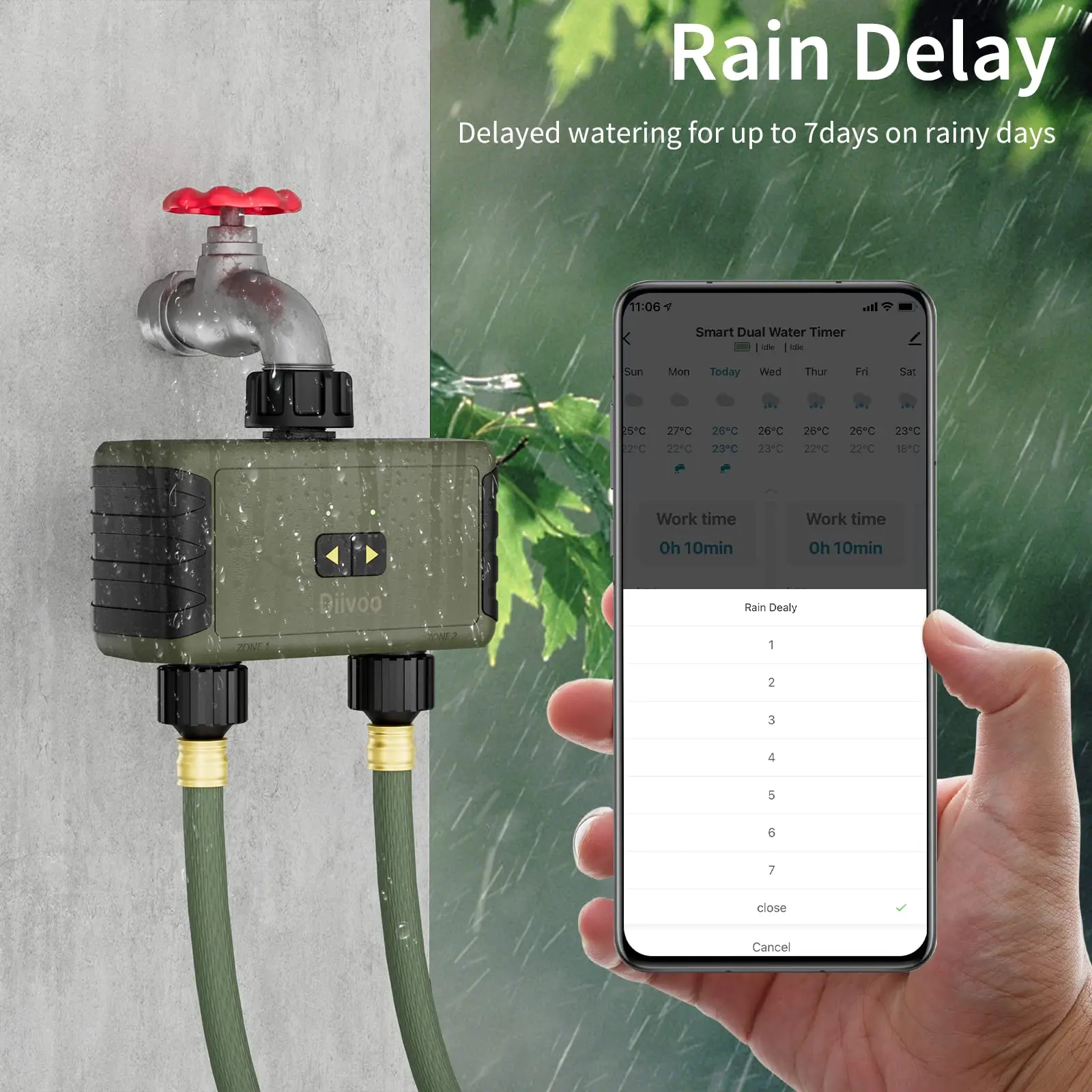 Diivoo Sterownik Nawadniania z – Smart Garden Hose Timer recenzja i cena