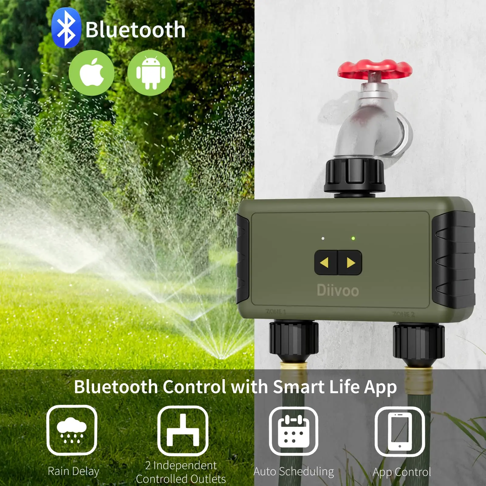 Diivoo Sterownik Nawadniania z – Smart Garden Hose Timer recenzja i cena